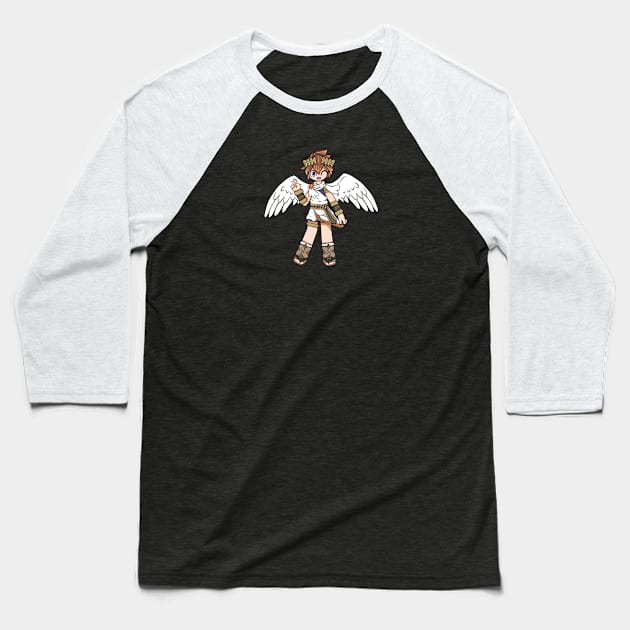 Pit from Kid Icarus Baseball T-Shirt by KunkyTheRoid